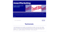 Desktop Screenshot of amerimarketing.com