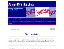 Tablet Screenshot of amerimarketing.com